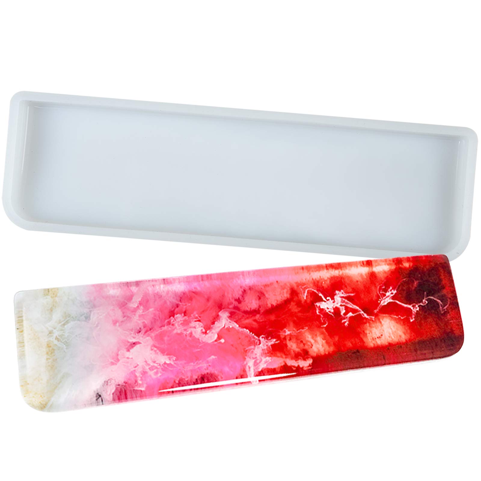 Keyboard Wrist Rest Epoxy Resin Silicone Mold 11.8x3.14x0.75inch