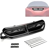 Motorcycle LED Fairing Vent Light, Windshield Vent Lights, Fits For 2014-2023 Harley Touring Street Glide, Electra Glide | Turn Signal Light &amp; Running Light | Windshield Vent Trim