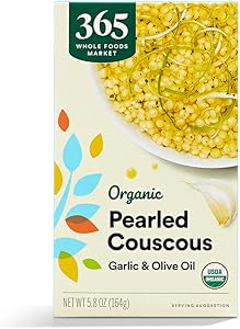 365 by Whole Foods Market, Organic Pearled Couscous Garlic Olive Oil, 5.8 Ounce