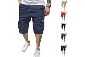 Kangoo Sport Cargo Shorts-2026 New Men’s Casual Stretch Classic Drawstring Elastic Waist Summer Work Short with Multi Pockets