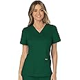 Cherokee Scrubs for Women Mock Wrap Top with 3 Pocket, Back Princess Seams WW610