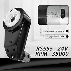 2PCS 24V RS555 35000RPM High-Speed Steel Gears