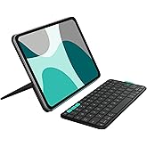 Logitech Flip Folio, Keyboard Case for iPad Pro 11-inch (M4) & iPad Air 11-inch (M2 & M3)(5th Gen - 2024) - Protective & Stow