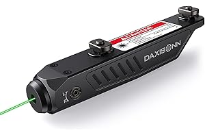 DAXISONN Green MLok Laser Rifle Laser Sight Gun Laser Tactical AR Laser Magnetic Rechargeable Low Profile Compatible with M-Lok Rail with Strobe Function