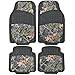 BDK Hawg Camo Seat Covers Heavy Duty Rubber Floor Mats w/Camouflage Inlay & Cushion Grip Steering Wheel Cover Set