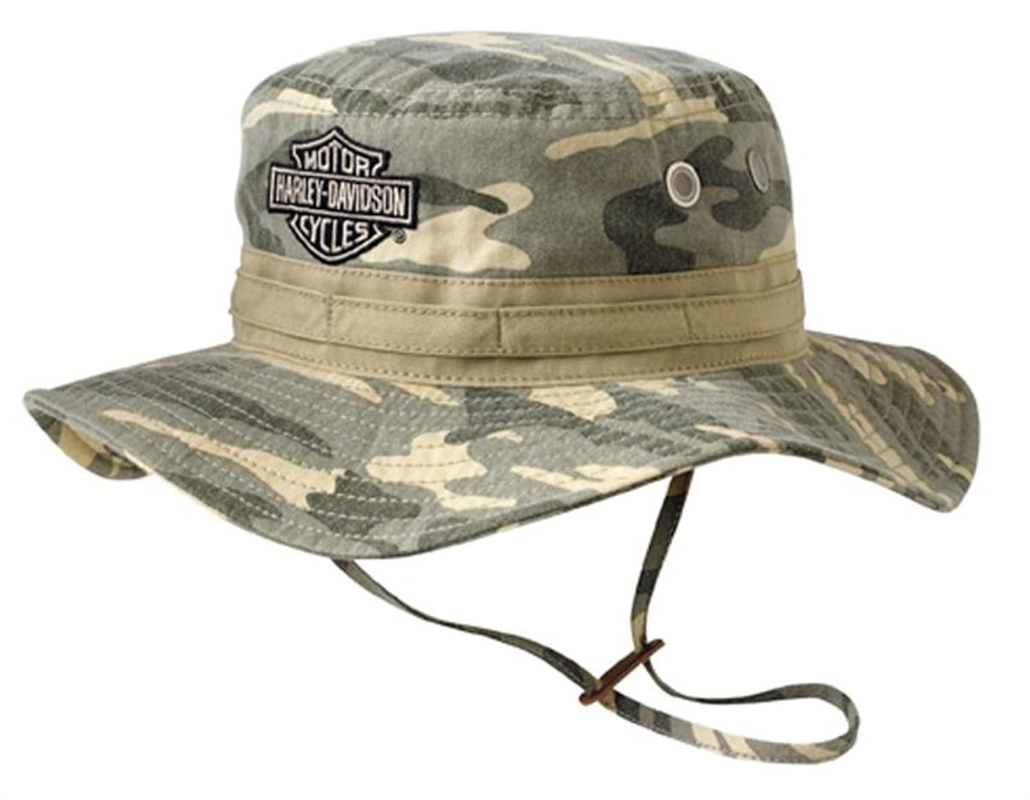 HarleyDavidson Mens Camouflage Bucket Hat HD429 Apparel Accessories