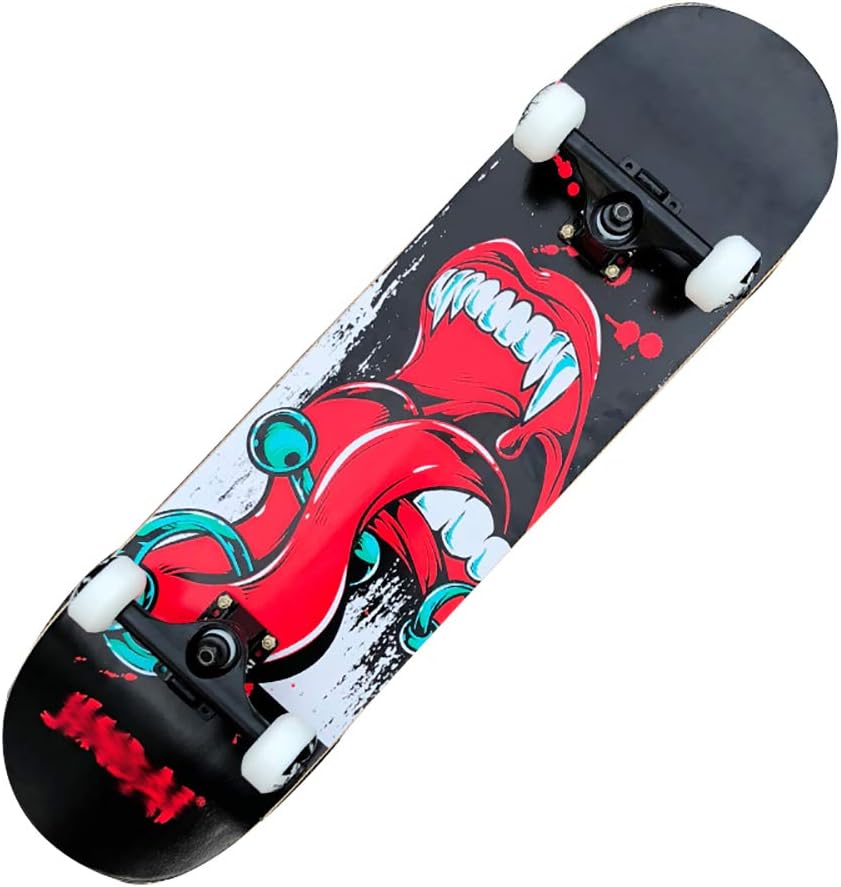 RONGXIN Beginner Skateboard - Double Skateboard - Four Wheel Street Stunt Professional Skateboard Adult Child Scooter