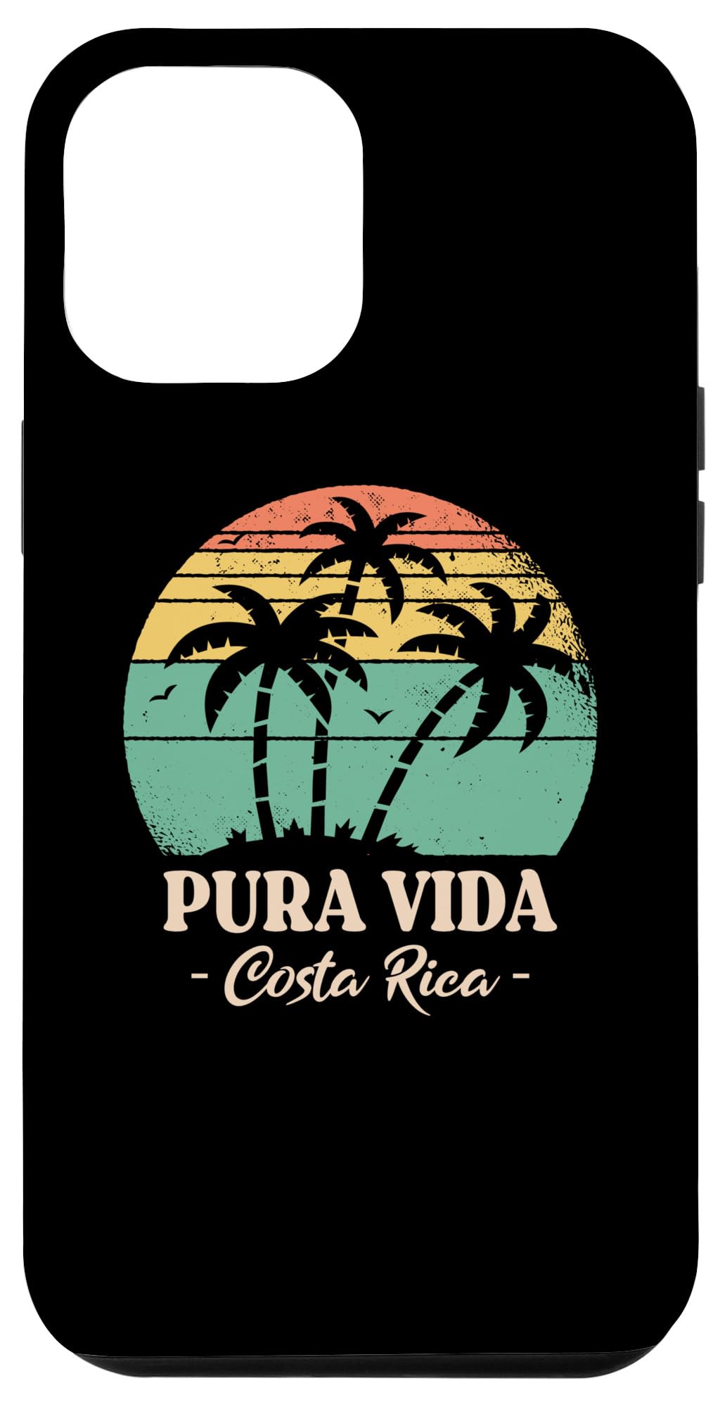 iPhone 12 Pro Max Pura Vida Costa Rica Palm Tree Sunset - American Trip Case