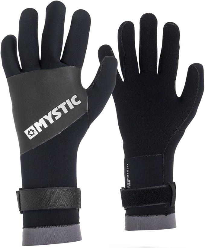 Mystic Watersports Surf KiteSurf & Windsurfing 2MM Mesh Gloves Black