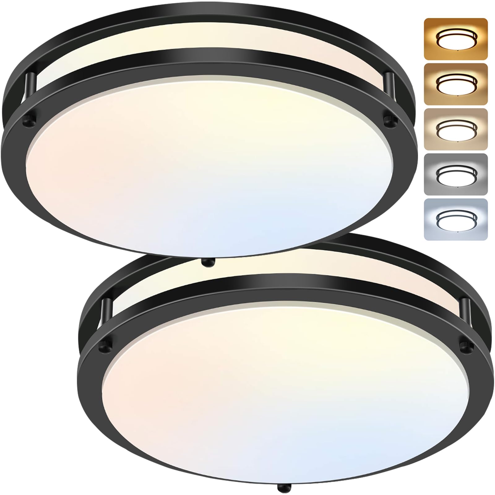 GOZIG 12Inch 3800LM Flush Mount LED Ceiling Light