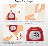 Sinocare Safe AQ Blood Glucose Test Strips 50pcs for Safe AQ Smart/Voice view 4