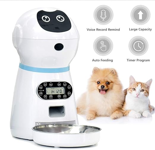 stainless steel automatic cat feeder