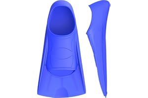 Gintenco Swim Fins, Kids Swim Training Fins for Lap Swimming, Travel Size Flippers with Mesh Bag, Silicone Swimming Fins for Kids Teens Adults Women Men