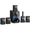1000W Surround System 5 Wired Satellite Audio Speakers 8 inch Subwoofer 5.1/2.1 Channel Home Theater Deep Bass Support HDMI ARC Optical Bluetooth Karaoke Input