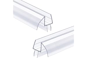 PHMUNY 2 Pack Glass Door Silicone Seal Strip 39 Inch Shower Door Bottom Seal Sweep-Suitable for 1/2 Inch Glass-Stop Shower Leaks Frameless Shower Door Seal Strip