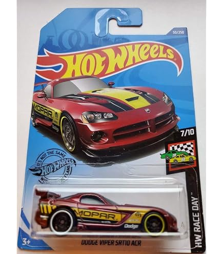 Amazon.com: Hot Wheels Dodge Viper GTS-R, Mopar Madness 2/5 [Black