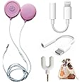 Prnaiev Pregnancy Headphones for Belly,Belly Headphones for Pregnant Women,Safely Play Music to Your Baby in The Womb，with Adapter Cable,Good Sound Quality,Easy to Operate,Pink