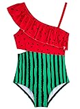 Alakuoti Girls Bathing Suit Watermelon One Piece