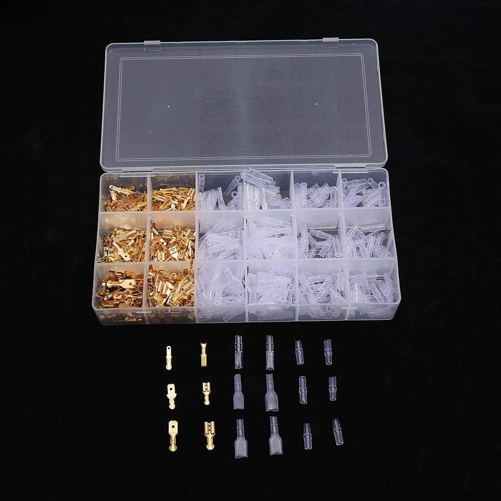 KATSU Ratchet Wire Terminals Crimping Tool Kit with 600PCS Insulated Butt Bullet Spade Fork Ring Crimp Terminals Connectors - Image 5