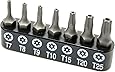 7 Piece Security Torx Bit Set (T7 - T25)