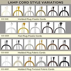 Royal Designs Lamp Cord with Molded Plug, Stripped