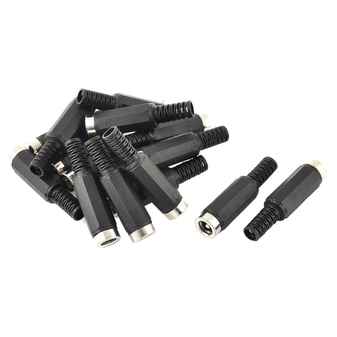 Sourcingmap 5.5x2.1mm DC Female Connector Jack Solder Adapter DIY DC Barrel Connectors Replacement 15pcs