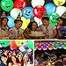 LED Party Emoji Light Up Balloons 30 Pack with Mixed Colors Flashing Light for Kids Christmas Birthday Evening Festival Decorations (30M Ribbons)