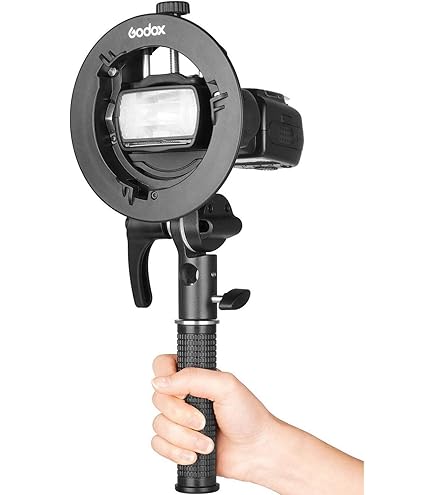 Godox Adaptateur S-R2 Pour Tête De Flash Ronde AD200Pro II AD200 Pro V860III, V850III, TT685II, TT520II Et TT600, Ou Accessoires à Tête Ronde AK-R1