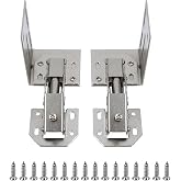 T Tulead 1 Pair (Left and Right) Drop Down Hinge, Steel Tip Out Tray Hinge | Cabinet 90 Degrees Bridge Type Tip Out Tray Hinges, Sink Surface Mount Hinge, for Panel Thickness of 0.31"-0.71", with Screws