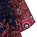 YesFashion Women Bohemian Floral Printed Ethnic Loose Casual Dress Navy Blue XL