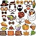 KatchOn, Happy Thanksgiving Photo Booth Props - Pack of 34 | Thanksgiving Photo Props | Fall Photo Booth Props | Thanksgiving Picture Props for Thanksgiving Decorations | Harvest Photo Booth Props