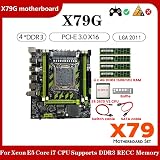Wresetly X79G LGA2011 Motherboard E5 2670 V2 CPU 16GB DDR3 RAM M.2 NVME view 7