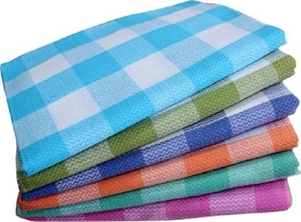 Cotton Colors Cotton Bath Towels, 30x60 Inches (Multicolour) - Set of 6