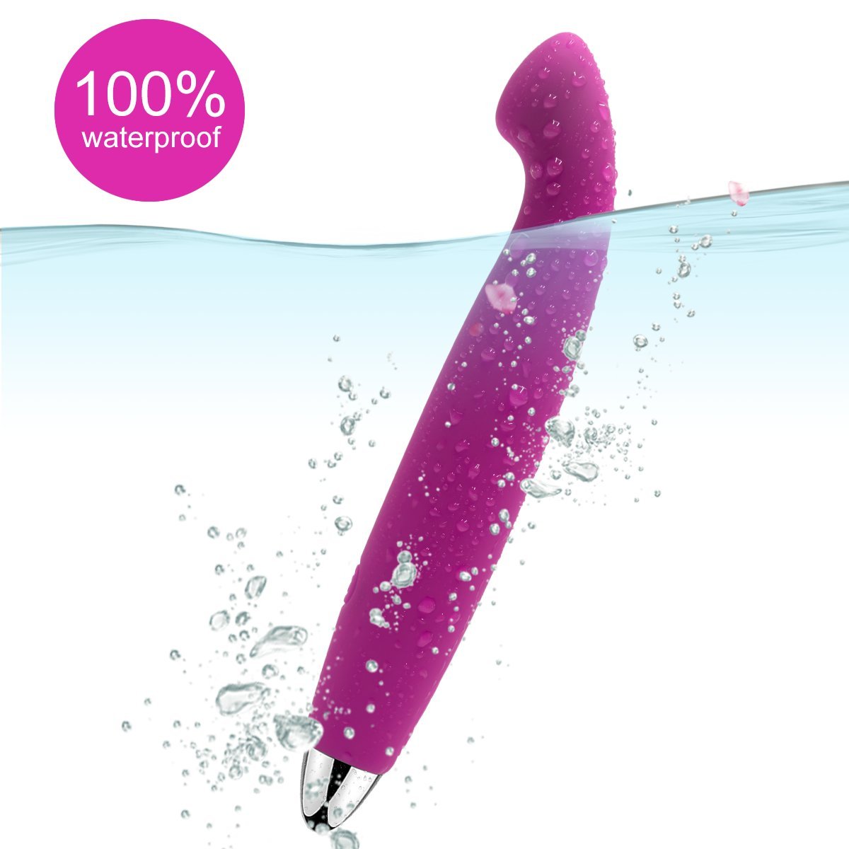 SVAKOM SARA Rechargeable G-Spot Vibrating Vibrator Powerful Vagina and Clitoris Stimulator Dildos Massager for Women or Couples (Purple)