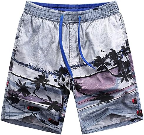 ZADAFul NEW Summer Quick Dry Men's Shorts Swimsuit Beach Swimwear Breathable Elastic Waist Board Shorts 2 XXL