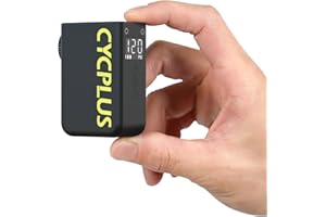 CYCPLUS Tiny Bicycle Pump with Gauge, Max 120 PSI Electric Mini Pump, Auto Stop, with Presta and Schrader Valve for E-Bike, M