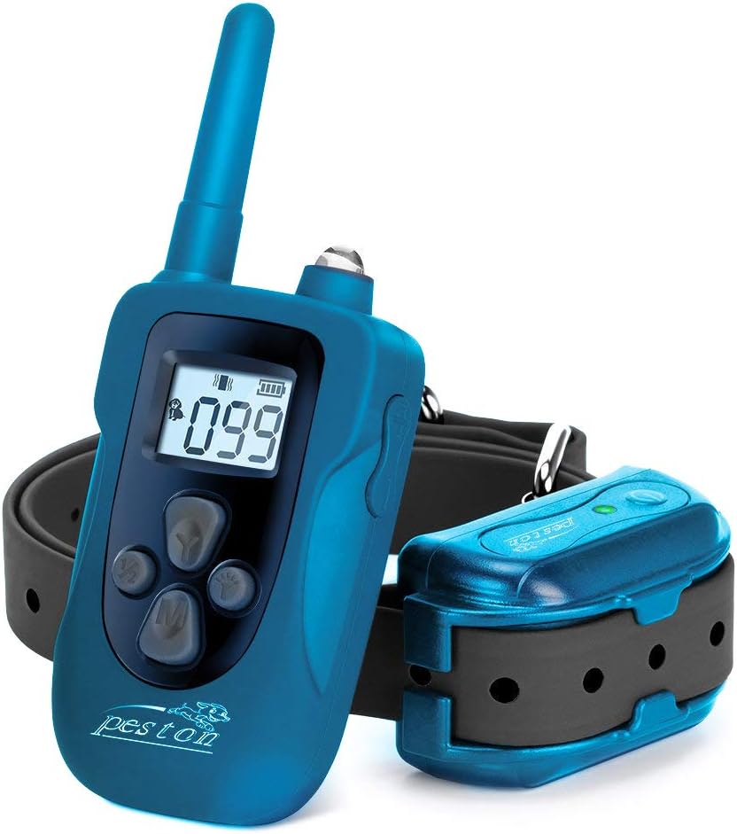 PESTON Dog Training Collar, Dog Shock Collar with Remote Rechargeable and Waterproof, Dogs (8Lbs - 100Lbs)