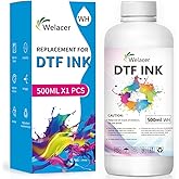 Welacer DTF Ink White 500ml - Premium Heat Transfer Ink Conversion Kit Refill for I3200, XP600, R1390,L1800, ET2800 ET8500 R2