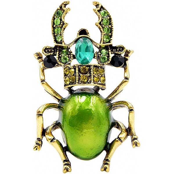 Caiyao Enamel Ant Brooch Pin - Vivid Cute Insect Jewelry, Alloy Metal, No Gemstone, 4x5.6cm