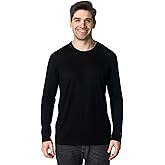 Merino Wool Base Layer Mens - 100% Merino Wool Shirts for Men Thermal Underwear Long Sleeve T-Shirt for Hiking Hunting