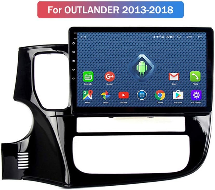 Foof Car GPS Navigation Vehicle GPS Navigation Car System for Mitsubishi Outlander 2013-2018 Navigator 10 Inch Touch Screen Multimedia Support Hands-Free Calling