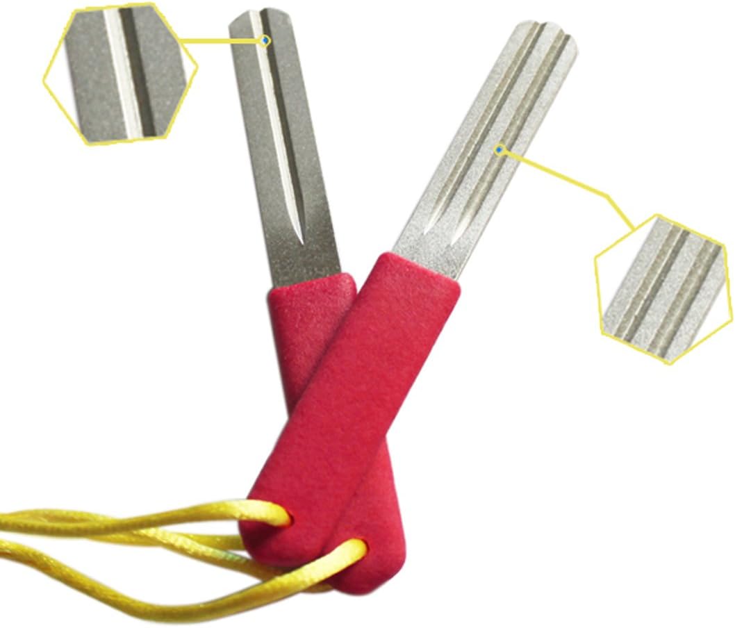 Andux Fly Fishing Hook Hone Sharpening Grooves Hook Sharpener FMG01