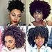 Top Hair Unprocessed Virgin Brazilian Kinky Curly Human Hair Extensions Natural Color 100g/Bundle 8inches