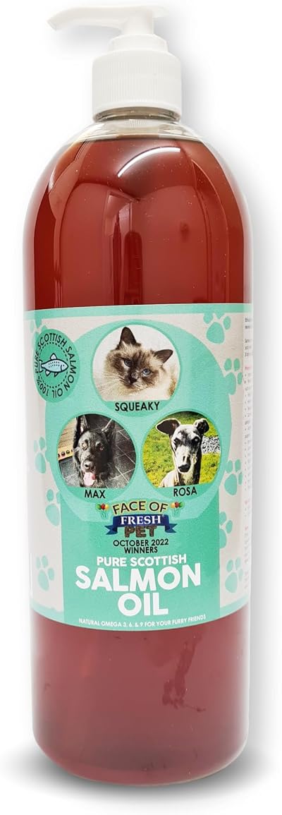 Trade Chemicals Scottish Salmon Oil 100% Natural Omega 3 Dog Supplement 1L