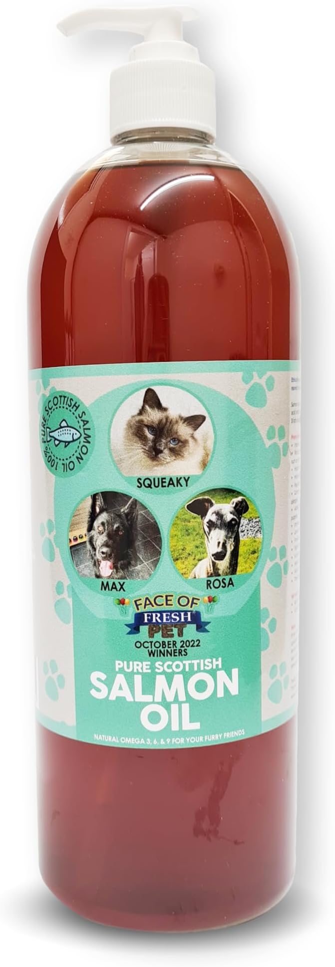 Trade Chemicals Scottish Salmon Oil 100% Natural Omega 3 Dog Supplement 1L