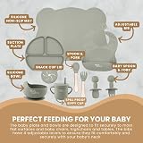 Yum Yum's Baby Weaning Set 10-Piece Grey Complete Feeding Kit view 6