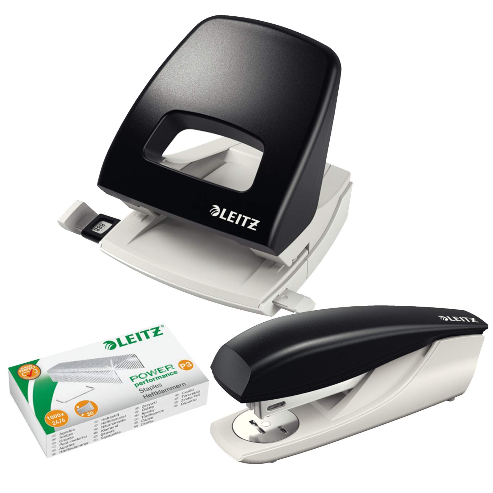 Leitz NeXXt Series Office Stapler 30 Sheets - parent ASIN - DE(4) schwarz | set
