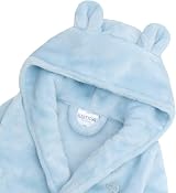 BabyTown Unisex Dressing Gown 6-24 Months Plush Flannel Fleece Blue view 2
