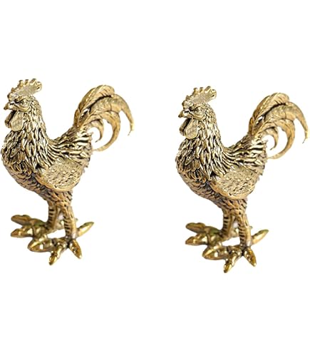 Amazon.com: Feng Shui Gold Rooster Peach Blossom Treasure Box
