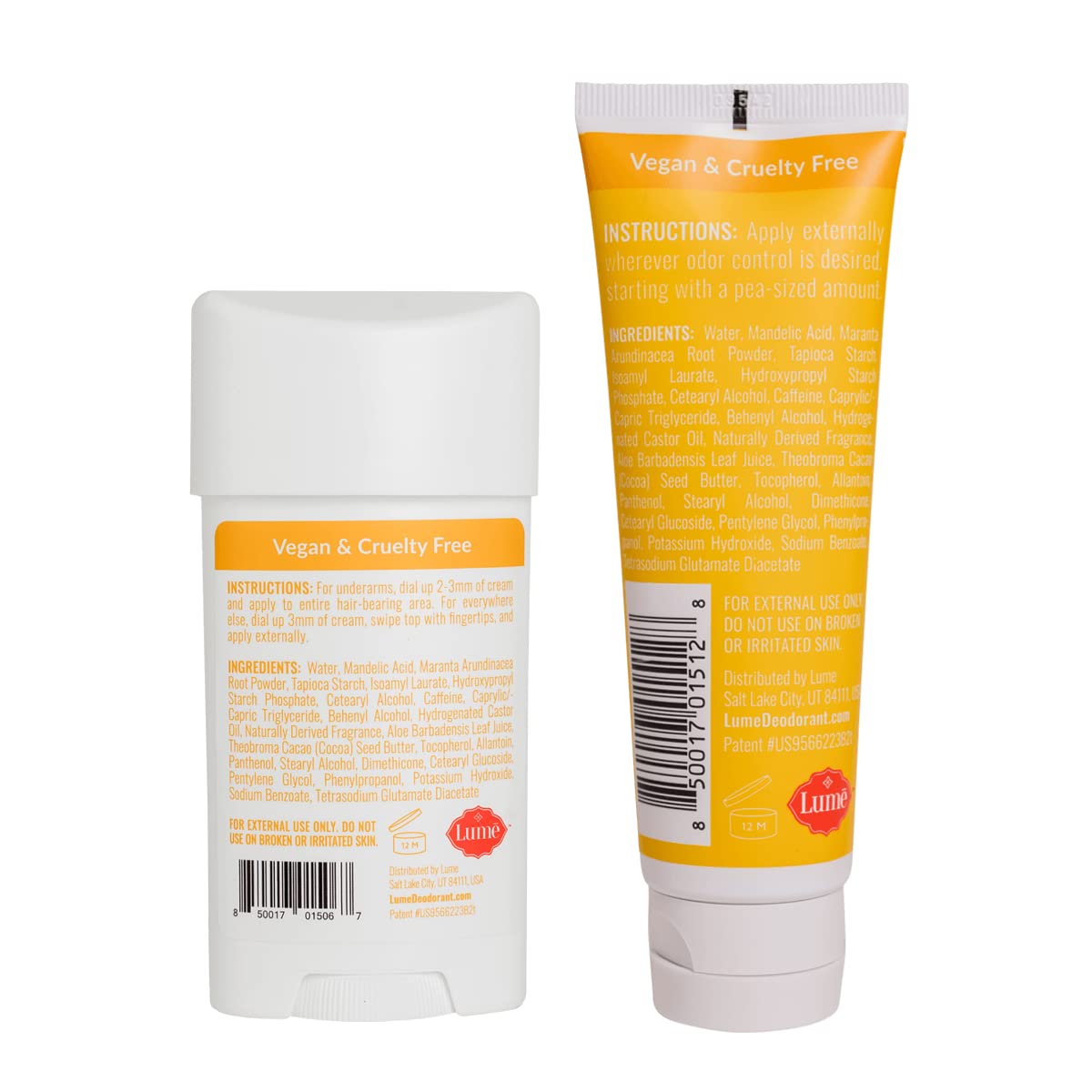 Lume Deodorant Cream Underarms and Private Parts Aluminum Free